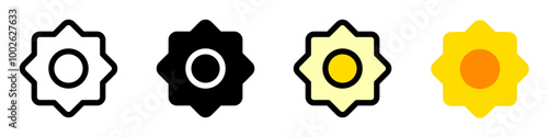 Editable vector sun, screen brightness icon. Part of a big icon set family. Perfect for web and app interfaces, presentations, infographics, etc