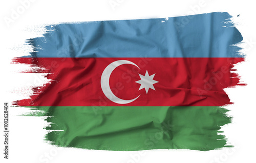 Obraz na płótnie National flag of Azerbaijan. w salonie