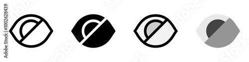 Editable visual impairment vector icon. Part of a big icon set family. Perfect for web and app interfaces, presentations, infographics, etc