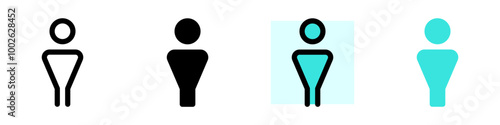 Editable male restroom vector icon. Part of a big icon set family. Perfect for web and app interfaces, presentations, infographics, etc