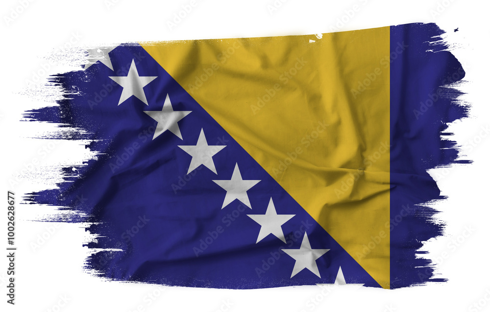 National flag of Bosnia and Herzegovina.