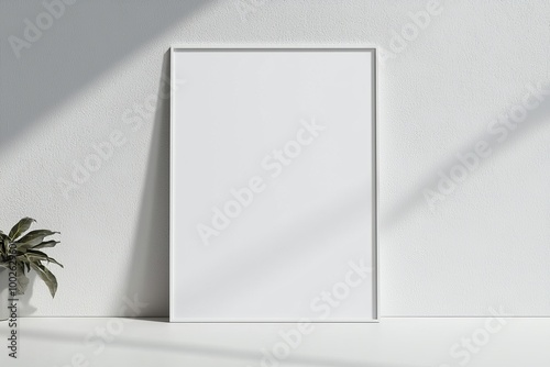 Wallpaper Mural A3 Poster Mockup on White Background created with Generative AI Torontodigital.ca