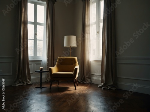 Room interior featuring a chair.