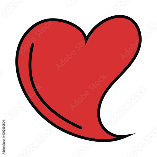 Love shape icon stock vector