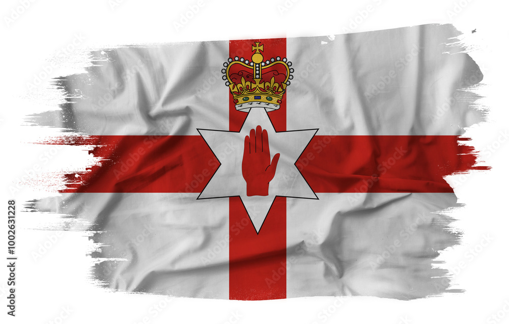 National flag of Northern Ireland.