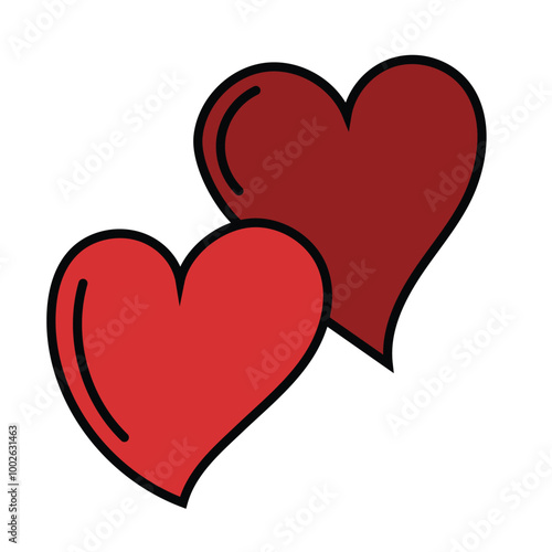 Love shape icon stock vector