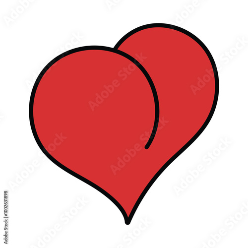 Love shape icon stock vector