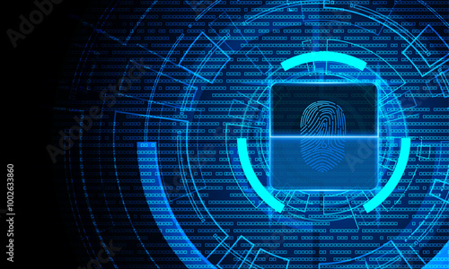 scan fingerprint, Cyber security and password control through fingerprints, access with biometrics identification	
