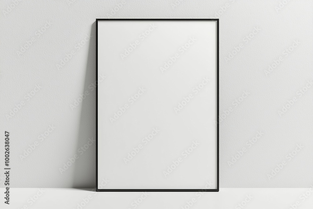 A3 Poster Mockup on White Background created with Generative AI A3 Poster Mockup on White Background created with Generative AI