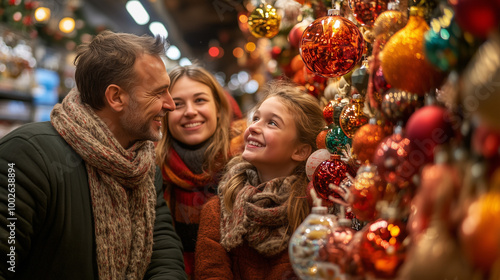 Celebrating with family at the vibrant New York Christmas market.