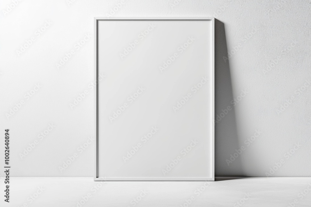 A3 Poster Mockup on White Background created with Generative AI A3 Poster Mockup on White Background created with Generative AI