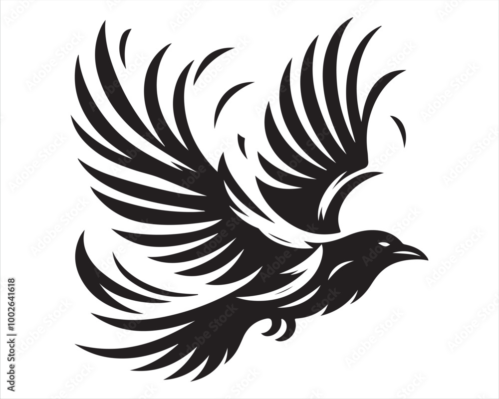 Obraz premium Graceful Soaring Bird – Symbol of Freedom