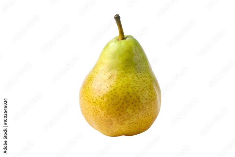 Yellow-Green Pear in Crisp Natural Light, Fresh and Juicy, Isolated, Harvest Fruit Yellow-Green Pear in Crisp Natural Light, Fresh and Juicy, Isolated, Harvest Fruit