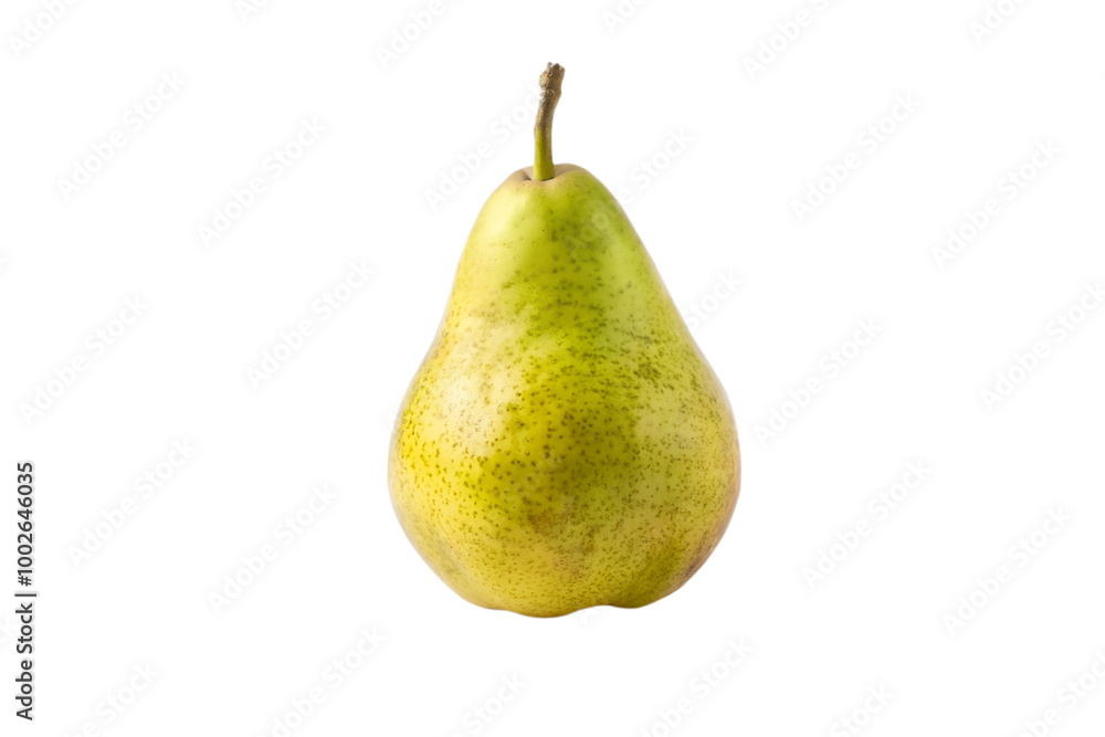 Yellow-Green Pear in Crisp Natural Light, Fresh and Juicy, Isolated, Harvest Fruit Yellow-Green Pear in Crisp Natural Light, Fresh and Juicy, Isolated, Harvest Fruit