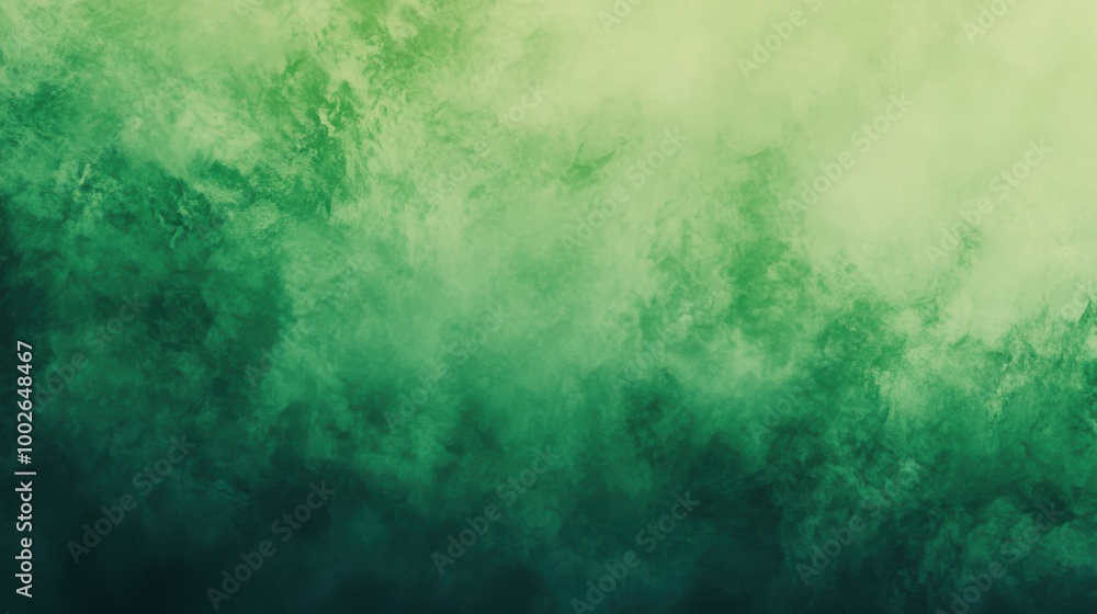 Obraz premium Green, abstract, textured background with a gradient from light to dark green