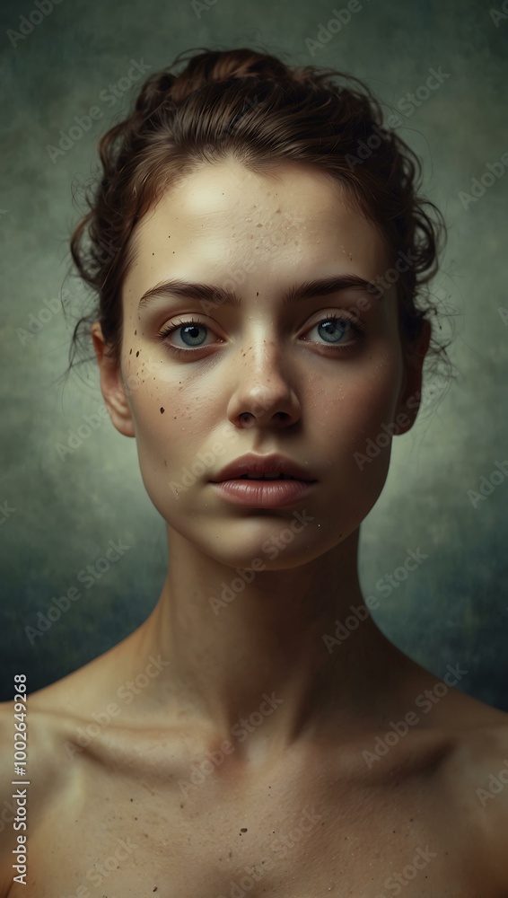 Surreal portrait illustrating transformation. Surreal portrait illustrating transformation.