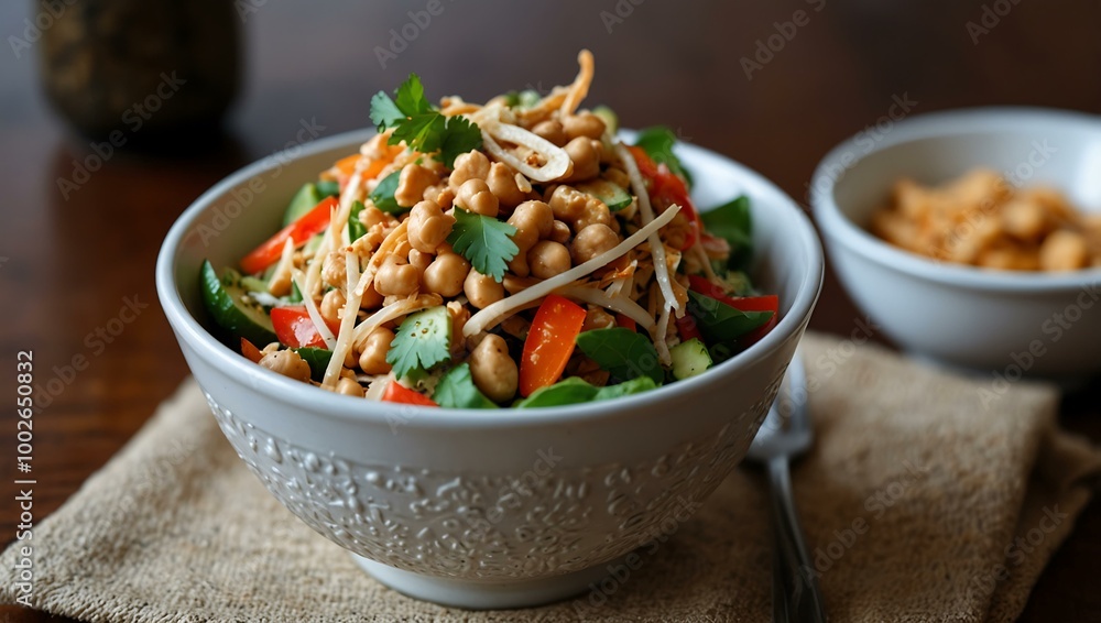 Thai peanut salad. Thai peanut salad.