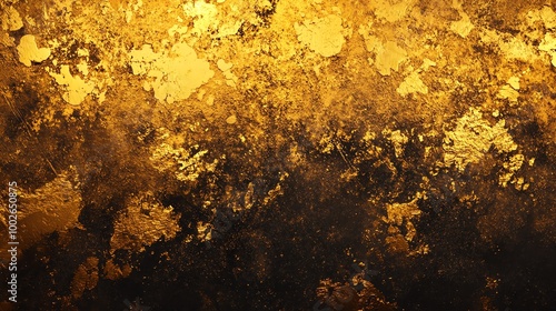 A stunning abstract texture featuring rich golden hues and dark undertones, creating a luxurious and elegant visual appeal.