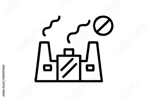 Vector Illustration of Air Pollution Icon Promoting Clean Air Solutions
