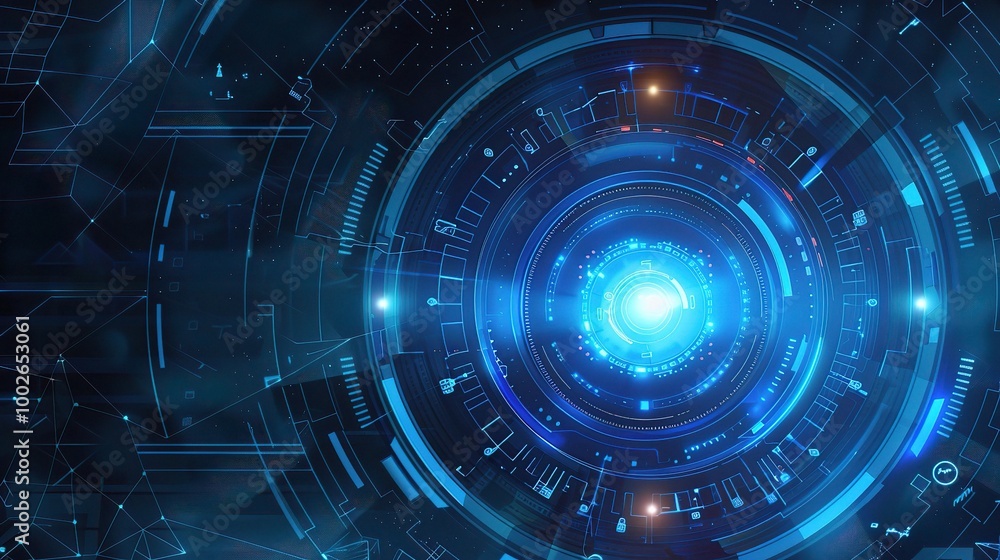 Stunning Blue Intelligent Robot Technology Background: A Futuristic and Advanced Vision. Explore the Possibilities Stunning Blue Intelligent Robot Technology Background: A Futuristic and Advanced Vision. Explore the Possibilities