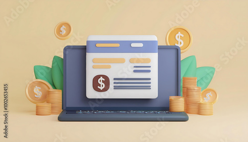 3D Finance Illustration