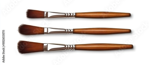 Three Paintbrushes