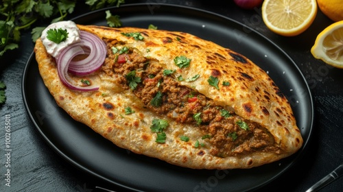 Delicious Paratha Stuffed with Savory Filling