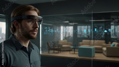 Transparent panoramic view of HoloLens technology.