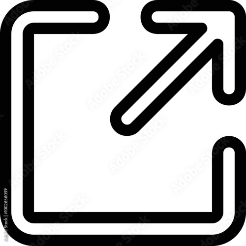 Simple vector icon send link