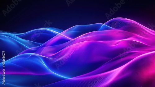 Wallpaper Mural Vibrant Waves of Colorful Light in Abstract Design Torontodigital.ca