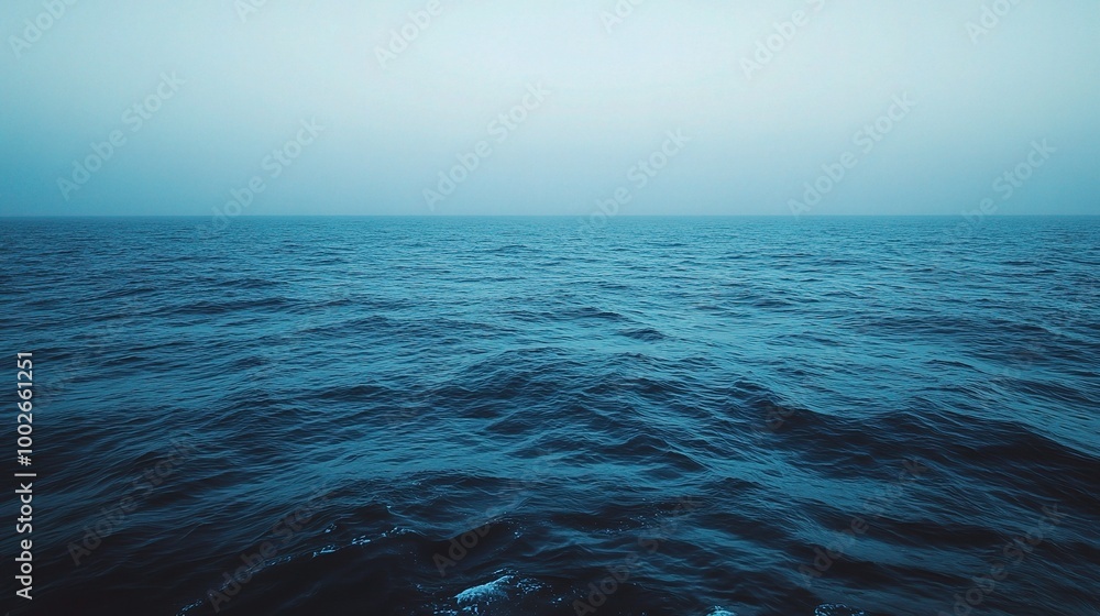 Fototapeta premium Serene Ocean View Under Clear Sky