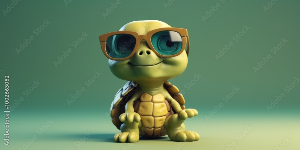 Cool Turtle with Sunglasses Cool Turtle with Sunglasses