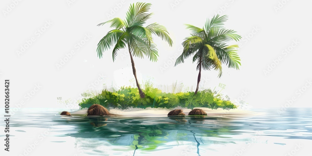 Fototapeta premium Tropical Island Paradise