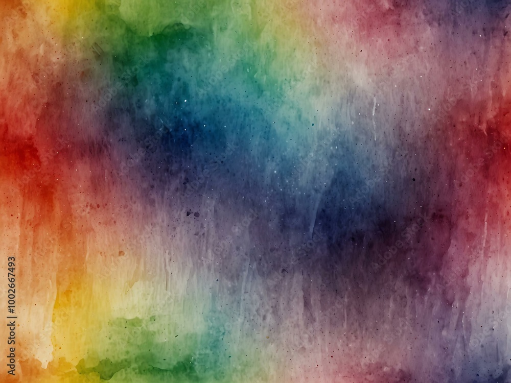 Watercolor background featuring a rainbow gradient. Watercolor background featuring a rainbow gradient.