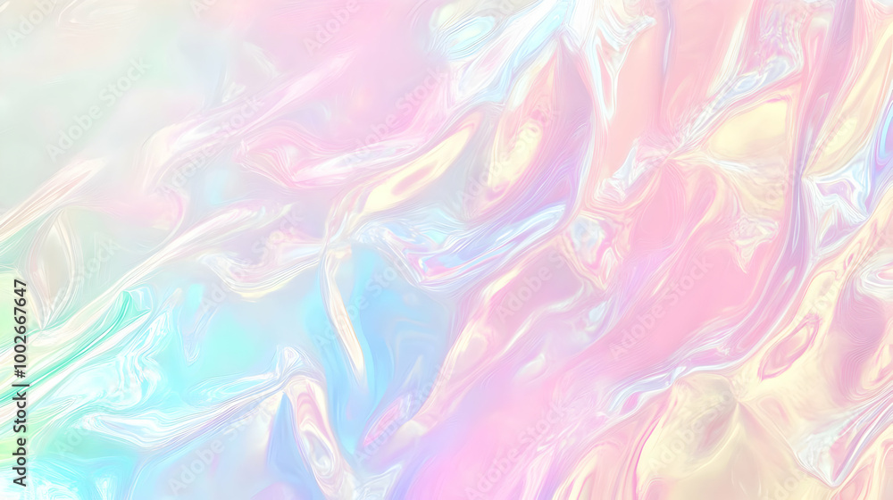 Iridescent Holographic Background a pastel fuchsia to mint gradient Iridescent Holographic Background a pastel fuchsia to mint gradient