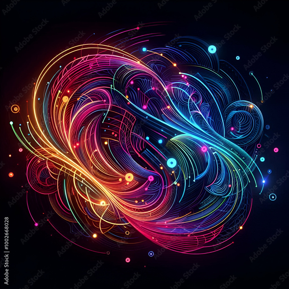 Obraz premium Abstract Neon Lights