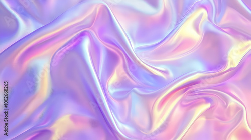 Iridescent Holographic Background a pastel purple to cherry gradient