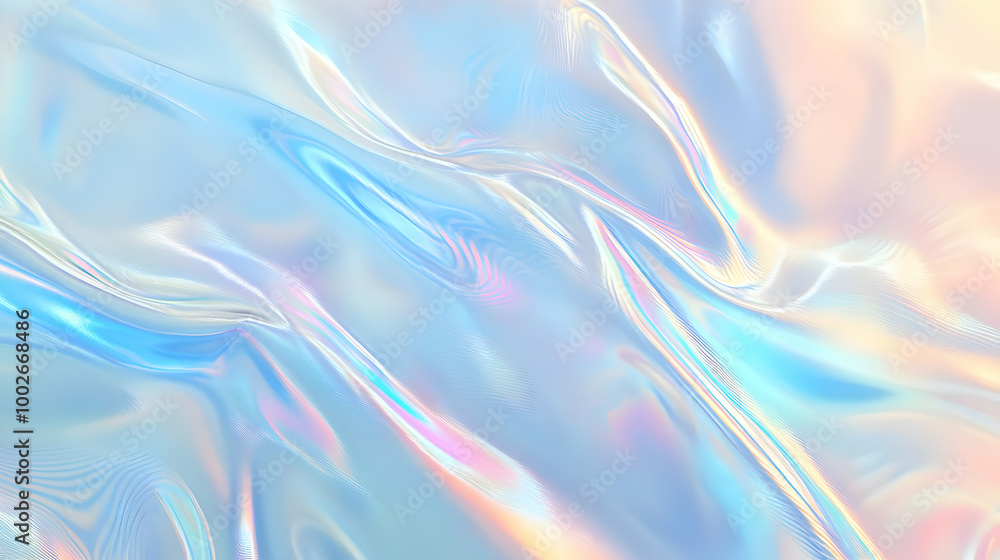 Iridescent Holographic Background a pastel blue to ivory gradient Iridescent Holographic Background a pastel blue to ivory gradient