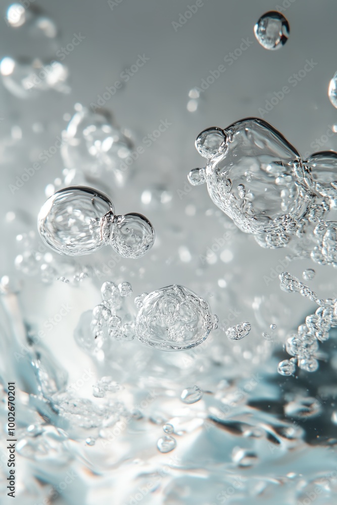 The image is of a body of water with many small bubbles floating on the surface. The bubbles are scattered throughout the water, creating a sense of movement and energy. Scene is one of tranquility The image is of a body of water with many small bubbles floating on the surface. The bubbles are scattered throughout the water, creating a sense of movement and energy. Scene is one of tranquility