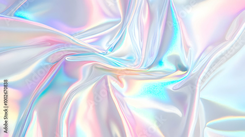 Wallpaper Mural Iridescent Holographic Background a pastel silver to white gradient Torontodigital.ca