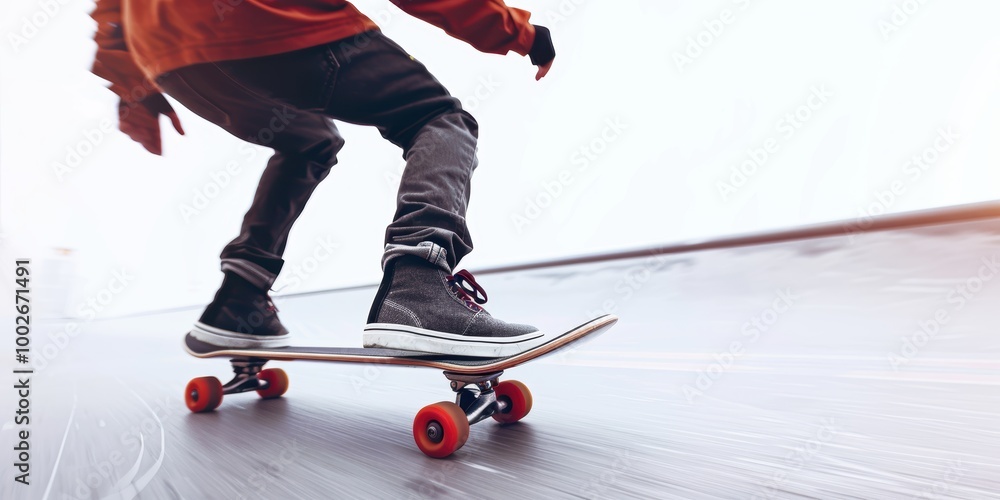 Obraz premium Skateboarding Action