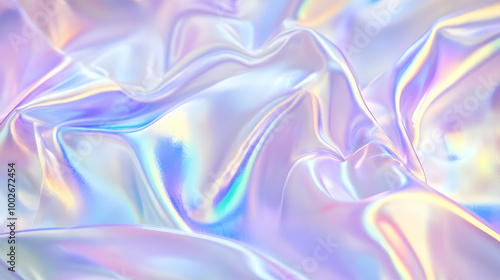 Iridescent Holographic Background a pastel indigo to purple gradient