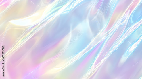 Iridescent Holographic Background a pastel cyan to violet gradient