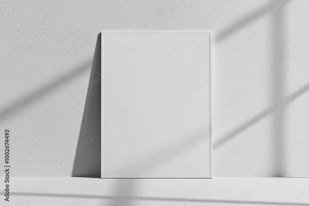 A3 Poster Mockup on White Background created with Generative AI A3 Poster Mockup on White Background created with Generative AI