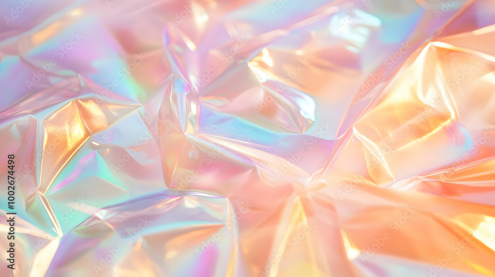Iridescent Holographic Background a pastel apricot to emerald gradient Iridescent Holographic Background a pastel apricot to emerald gradient