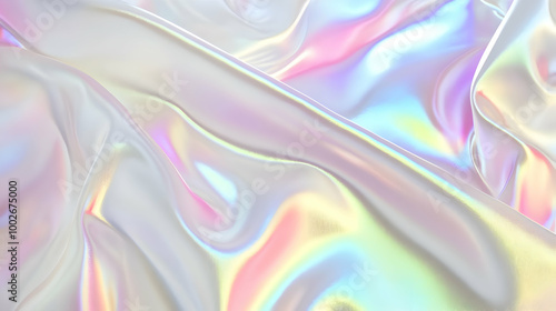 Wallpaper Mural Iridescent Holographic Background a pastel ivory to cherry gradient Torontodigital.ca