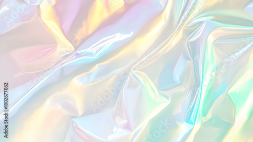 Iridescent Holographic Background a pastel grey to ochre gradient