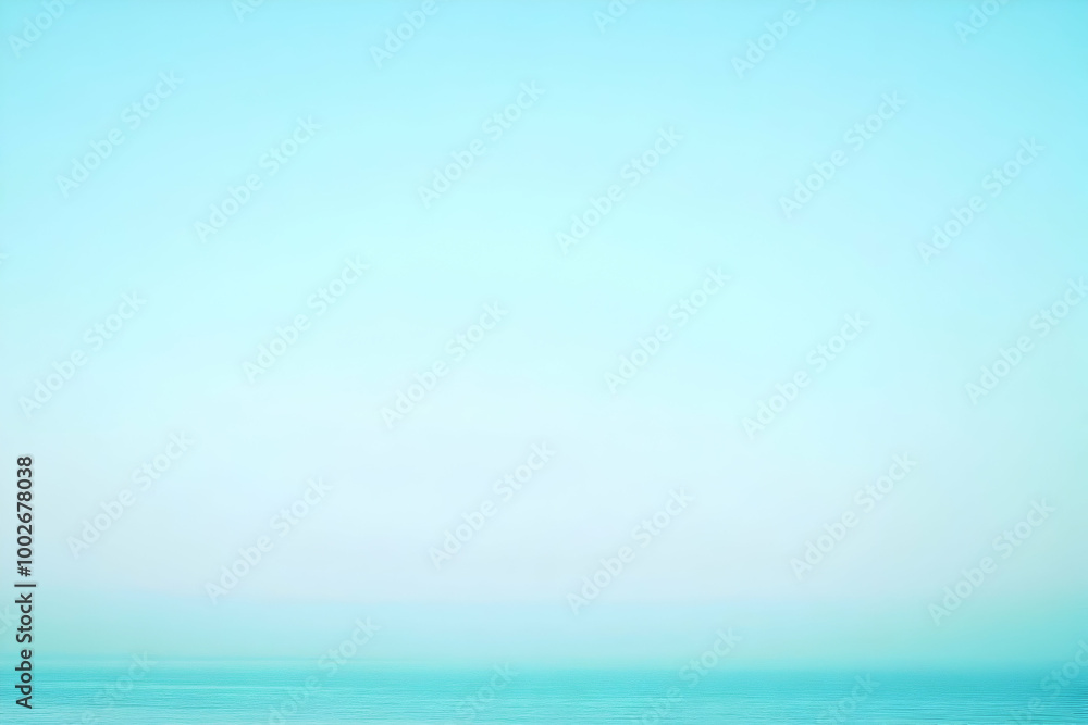 Obraz premium Gradient light seafoam to light blue abstract background