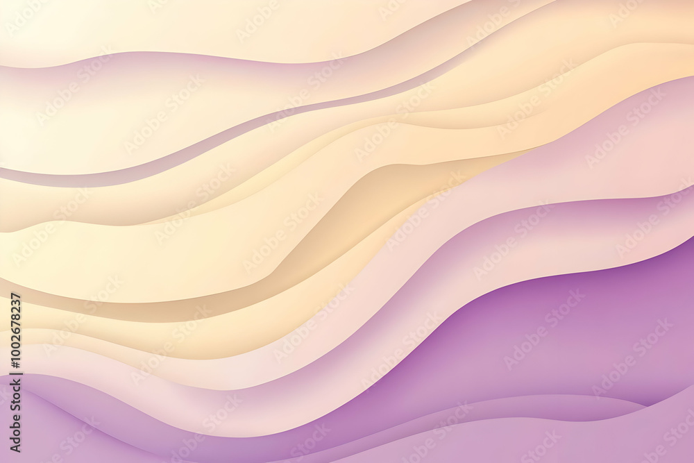Obraz premium Gradient cream to soft lilac abstract background