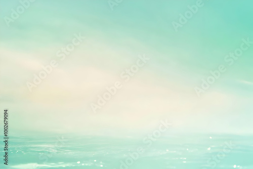 Gradient pastel green to light seafoam abstract background